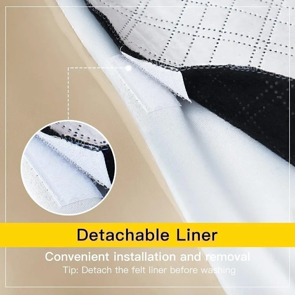 Single Curtain - NICETOWN Living Room Noise Reducing Curtain